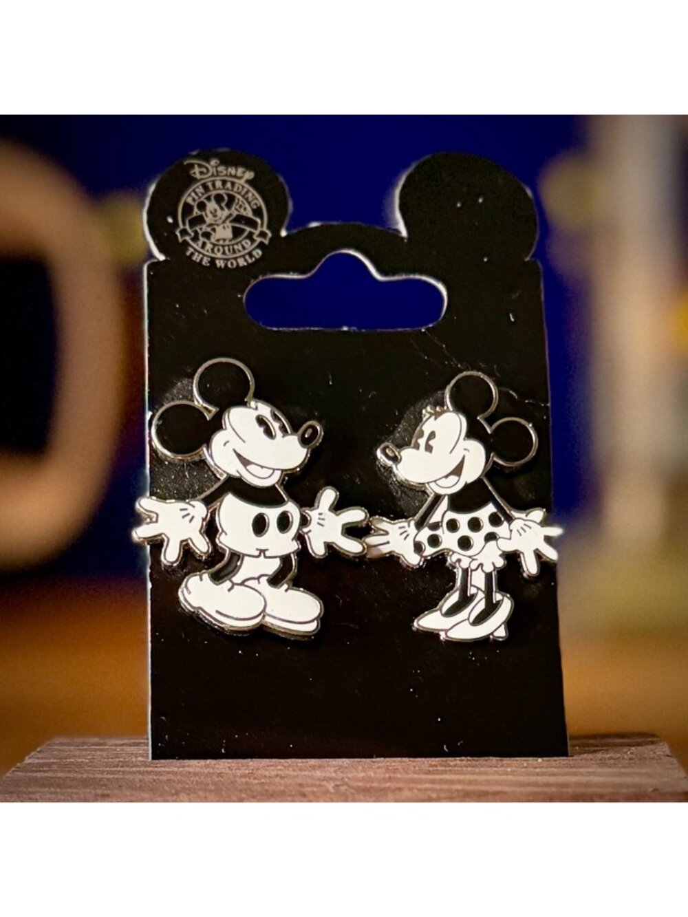 Disney Mickey and Minnie Mouse Classic Black and White Pin Set | Pin Trading